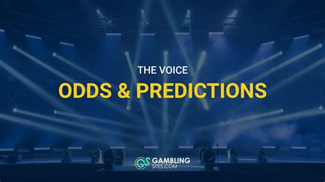 the voice odds of winning.